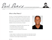 Tablet Screenshot of paulpeavy.com